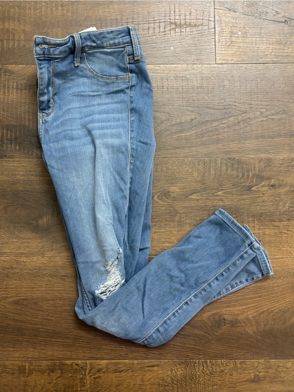 Hollister Light Blue Skinny Distressed Women's Jeans